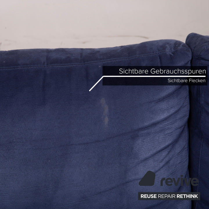 BoConcept Indivi 2 Stoff Sofa Blau Dreisitzer