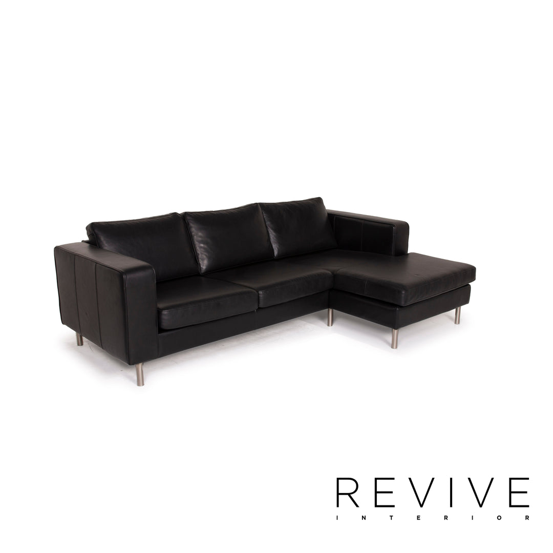BoConcept Indivi Leder Sof Schwarz Ecksofa
