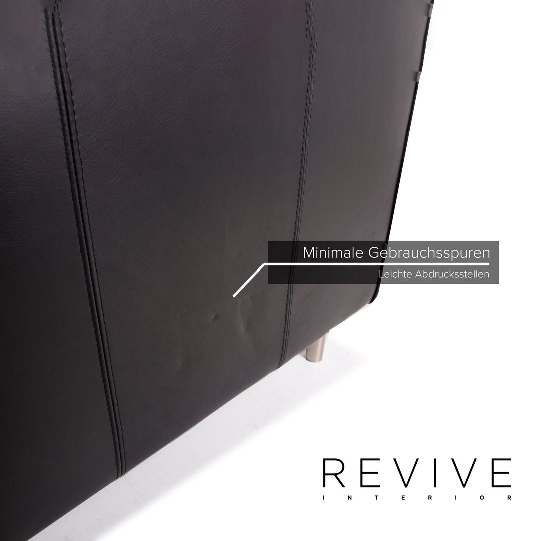 BoConcept Indivi Leder Sof Schwarz Ecksofa