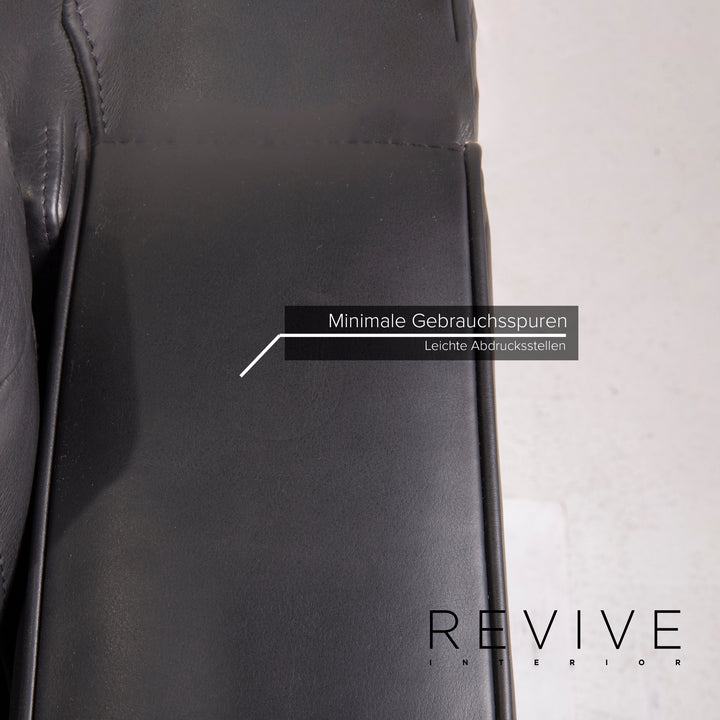 BoConcept Indivi Leder Sof Schwarz Ecksofa