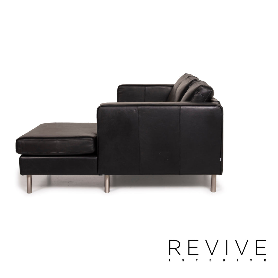 BoConcept Indivi Leder Sof Schwarz Ecksofa