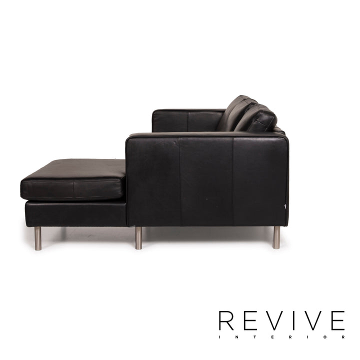 BoConcept Indivi Leder Sof Schwarz Ecksofa