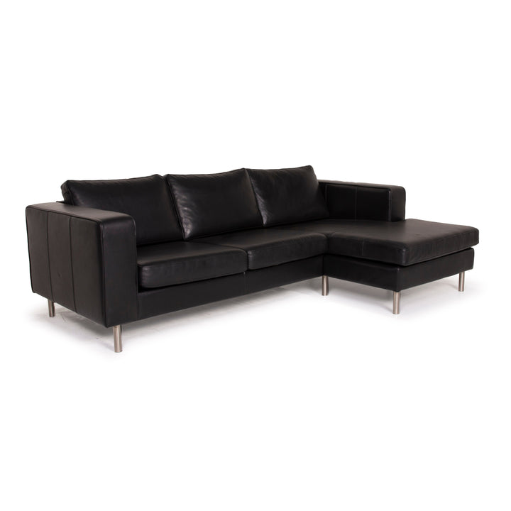 BoConcept Indivi Leder Sof Schwarz Ecksofa