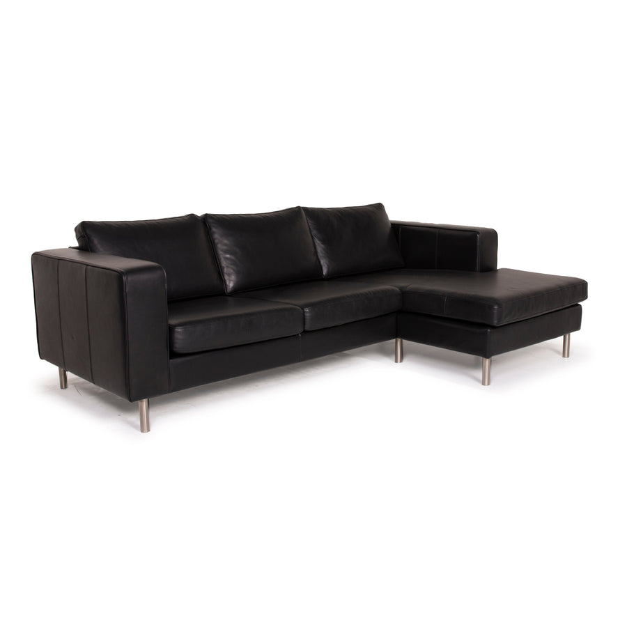 BoConcept Indivi Leder Sof Schwarz Ecksofa
