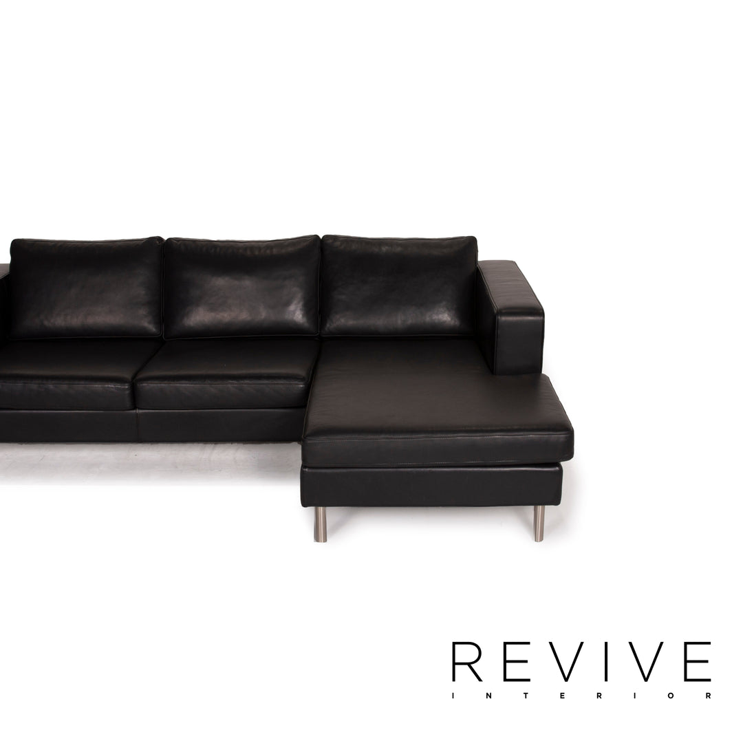 BoConcept Indivi Leder Sof Schwarz Ecksofa