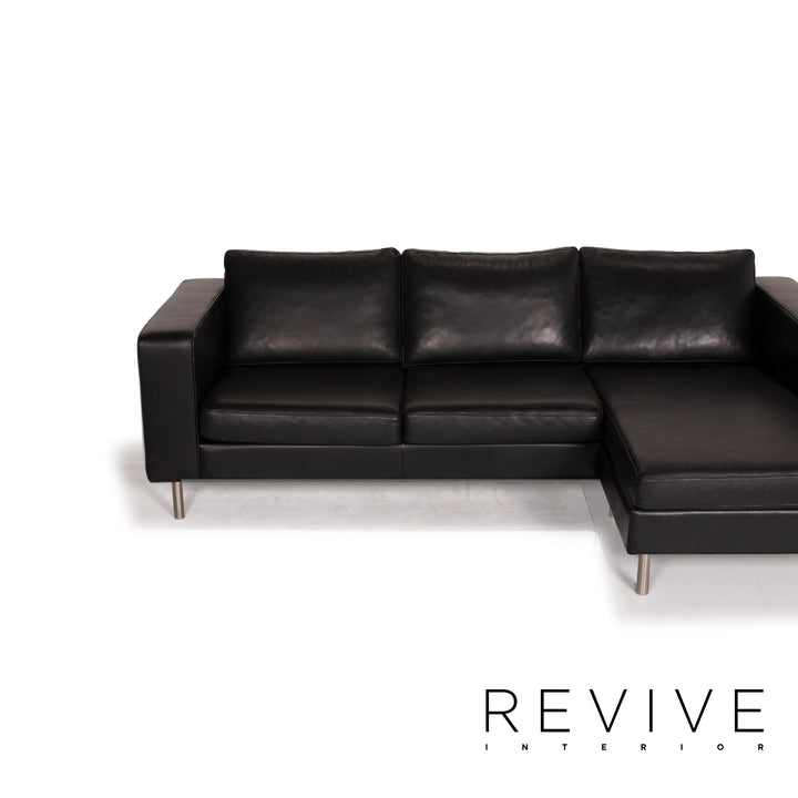 BoConcept Indivi Leder Sof Schwarz Ecksofa