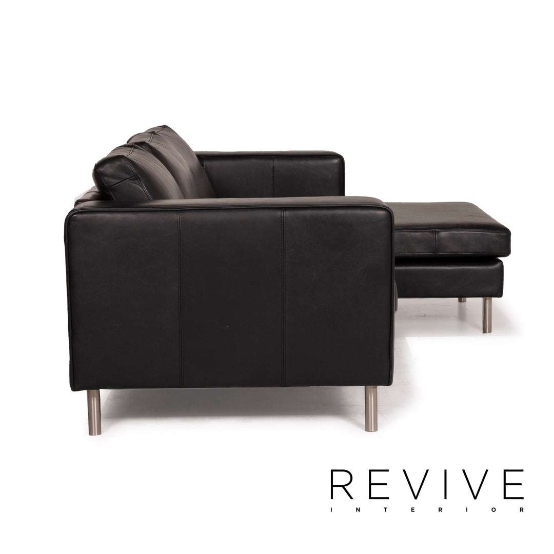 BoConcept Indivi Leder Sof Schwarz Ecksofa