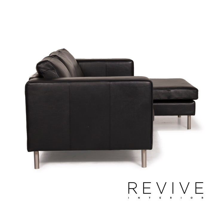 BoConcept Indivi Leder Sof Schwarz Ecksofa