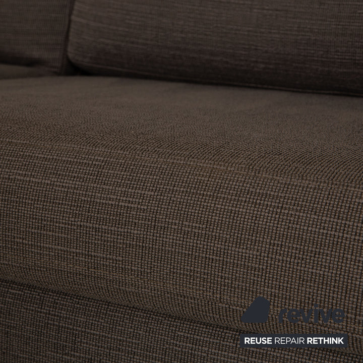 BoConcept Indivi Stoff Ecksofa Grau Sofa Couch Recamiere links