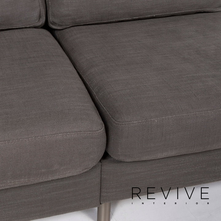 BoConcept Indivi Stoff Sofa Grau Zweisitzer Couch #12734