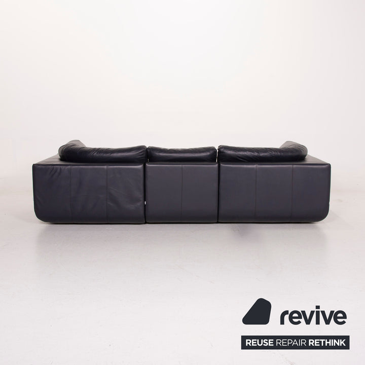 BoConcept Largo Leder Sofa Blau Dreisitzer #14676