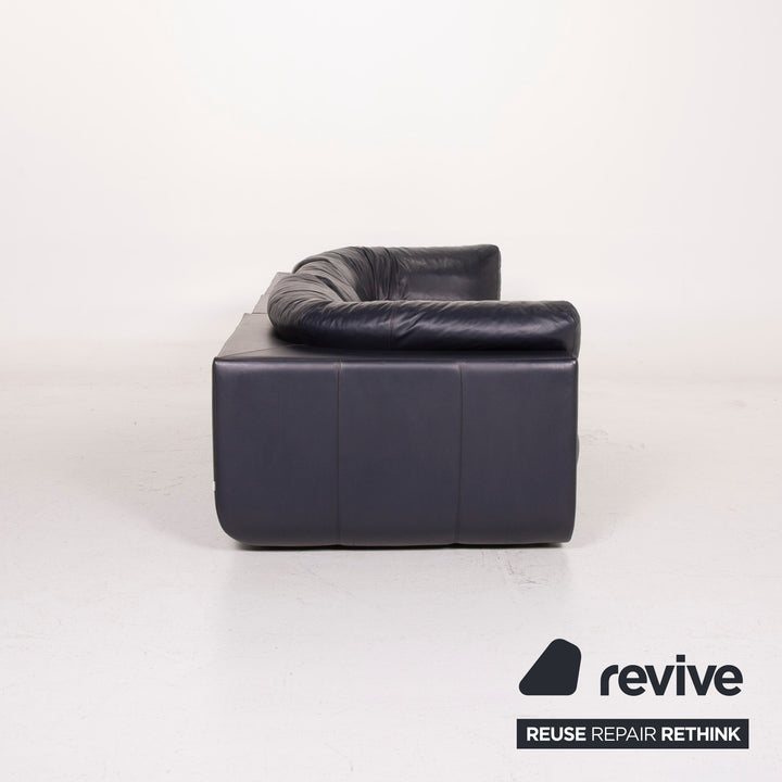 BoConcept Largo Leder Sofa Blau Dreisitzer #14676