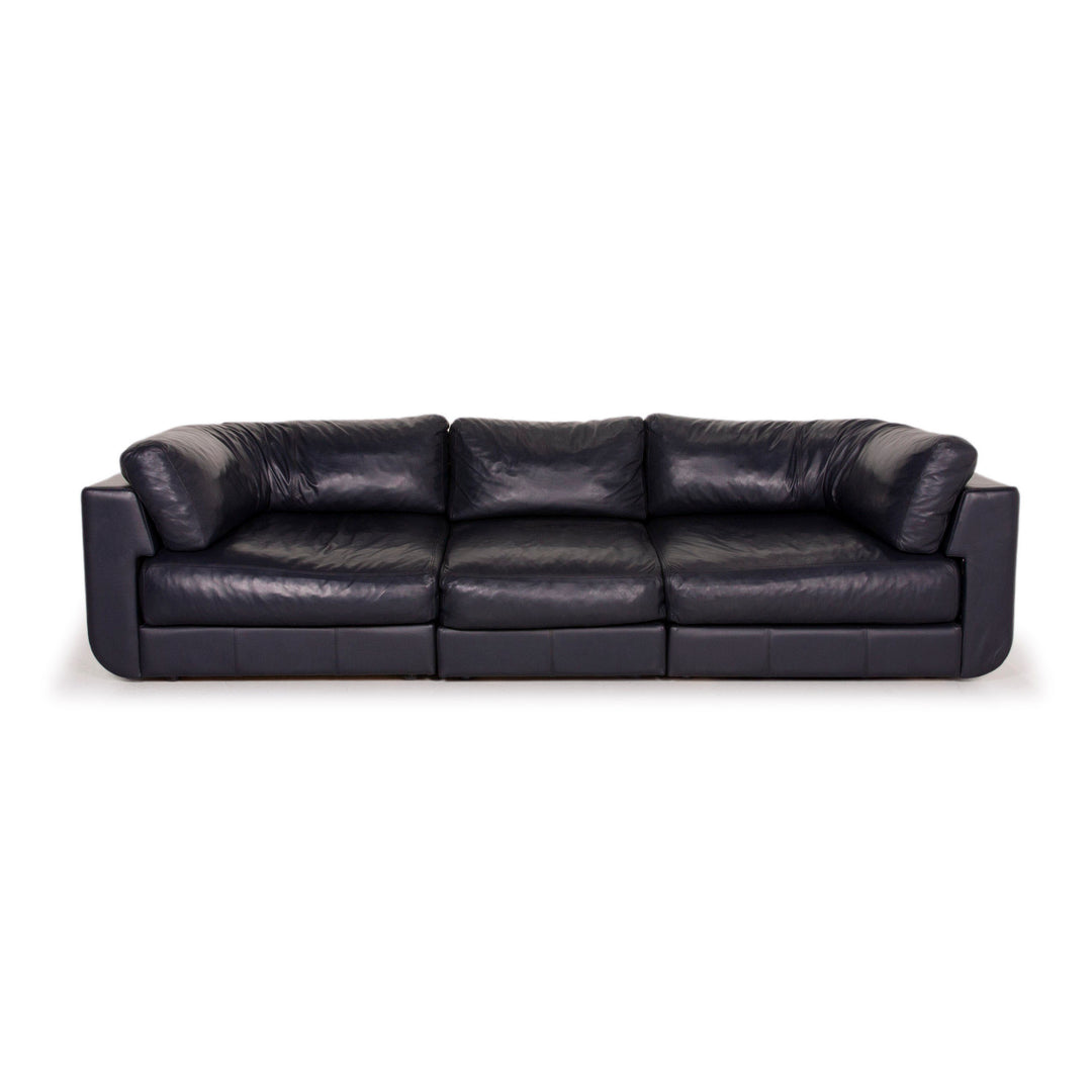BoConcept Largo Leder Sofa Blau Dreisitzer #14676