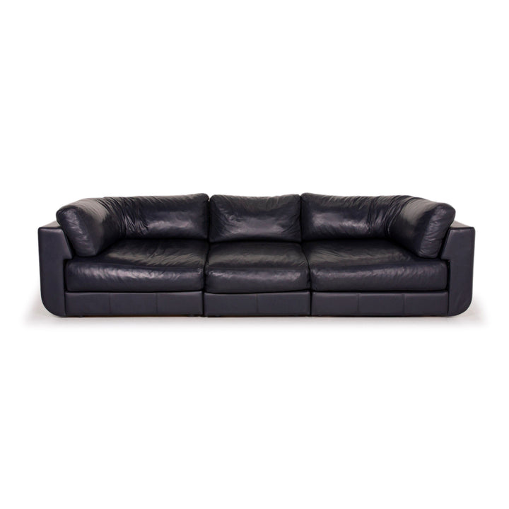 BoConcept Largo Leder Sofa Blau Dreisitzer #14676
