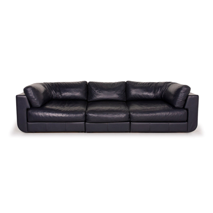 BoConcept Largo Leder Sofa Blau Dreisitzer #14676