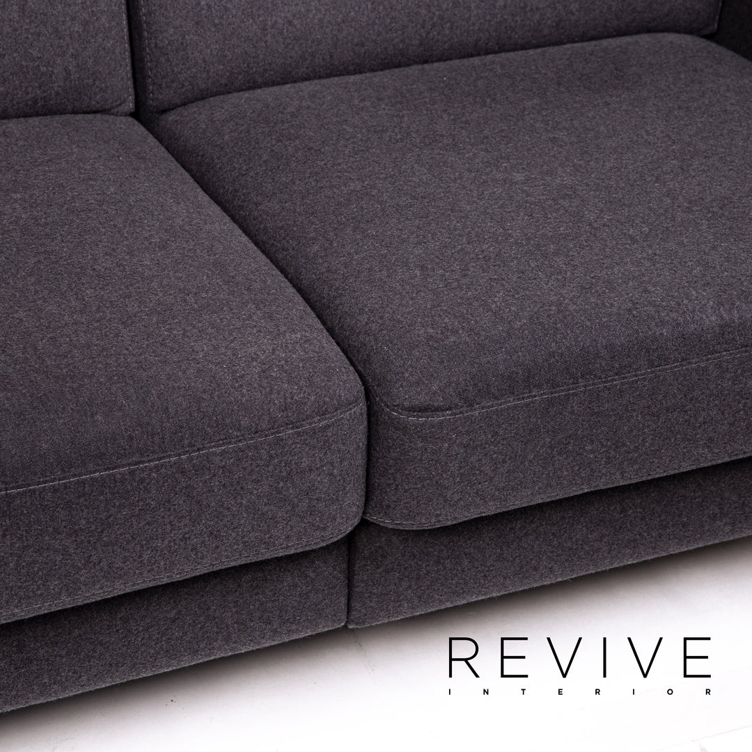 BoConcept Madison Stoff Sofa Dunkelgrau Grau Zweisitzer Relaxfunktion Funktion #13771