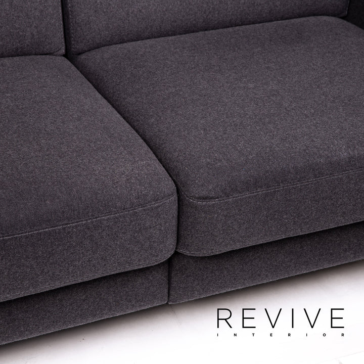 BoConcept Madison Stoff Sofa Dunkelgrau Grau Zweisitzer Relaxfunktion Funktion #13771