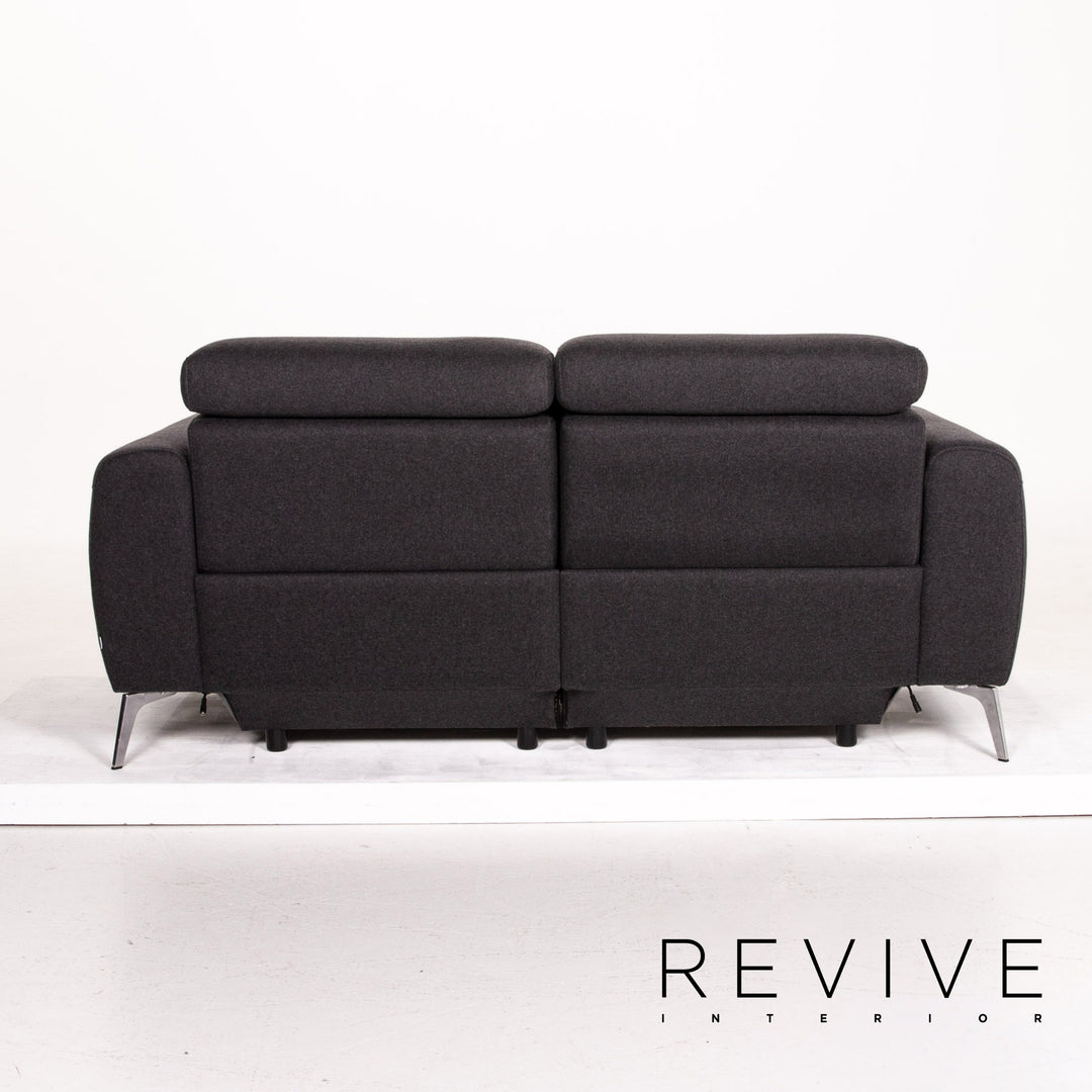 BoConcept Madison Stoff Sofa Dunkelgrau Grau Zweisitzer Relaxfunktion Funktion #13771