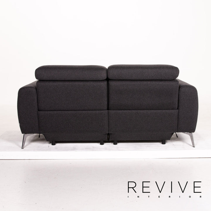 BoConcept Madison Stoff Sofa Dunkelgrau Grau Zweisitzer Relaxfunktion Funktion #13771