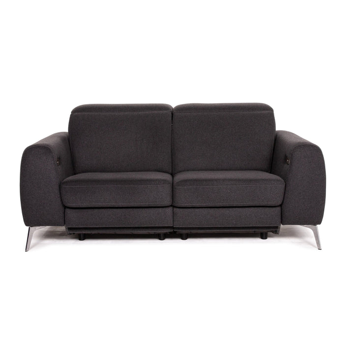 BoConcept Madison Stoff Sofa Dunkelgrau Grau Zweisitzer Relaxfunktion Funktion #13771