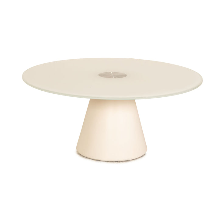 BoConcept Madrid Glas Couchtisch Weiß 80cm x 80cm