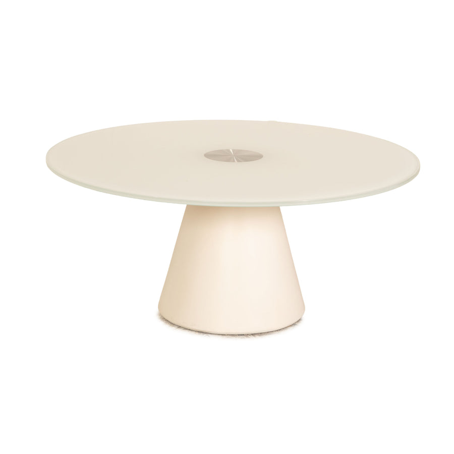BoConcept Madrid Glas Couchtisch Weiß 80cm x 80cm