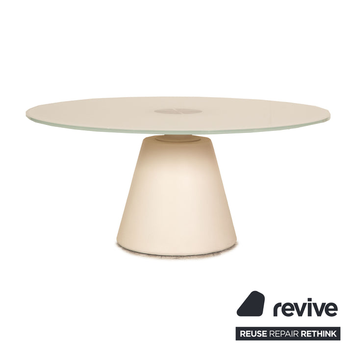 BoConcept Madrid Glas Couchtisch Weiß 80cm x 80cm