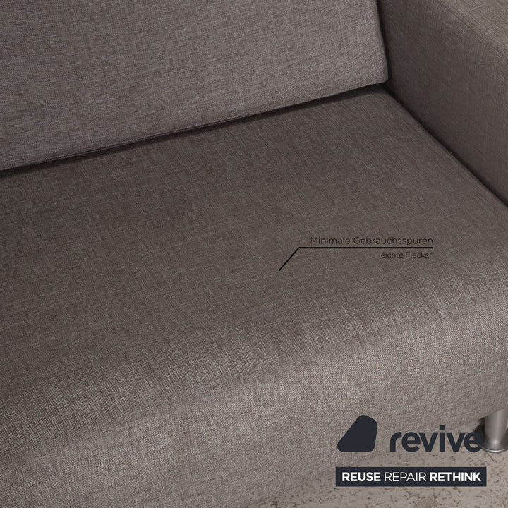 BoConcept Melo Sofa Stoff Grau Zweisitzer Couch Funktion Schlaffunktion