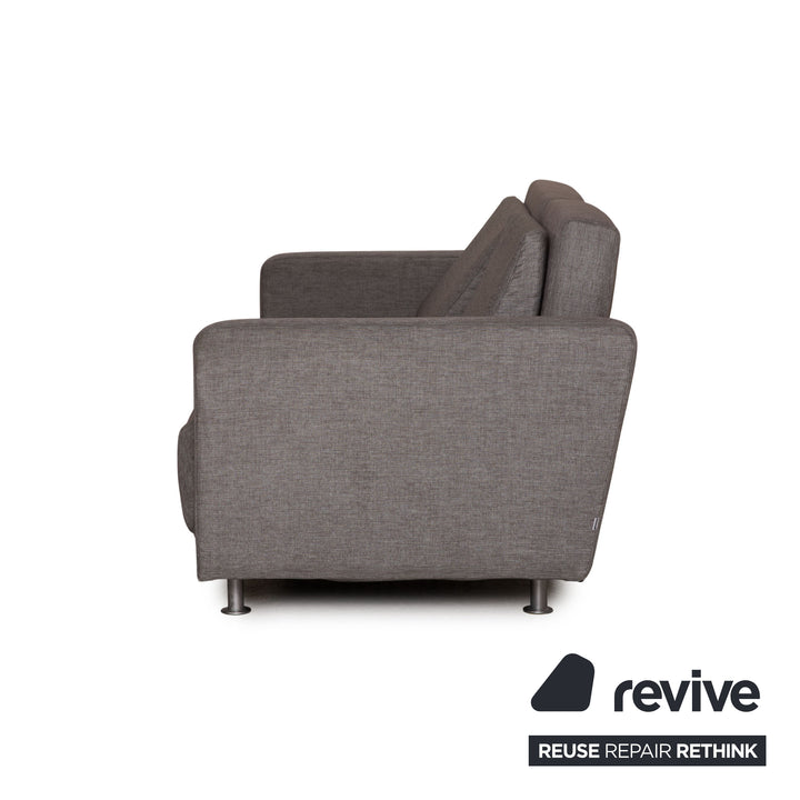 BoConcept Melo Sofa Stoff Grau Zweisitzer Couch Funktion Schlaffunktion