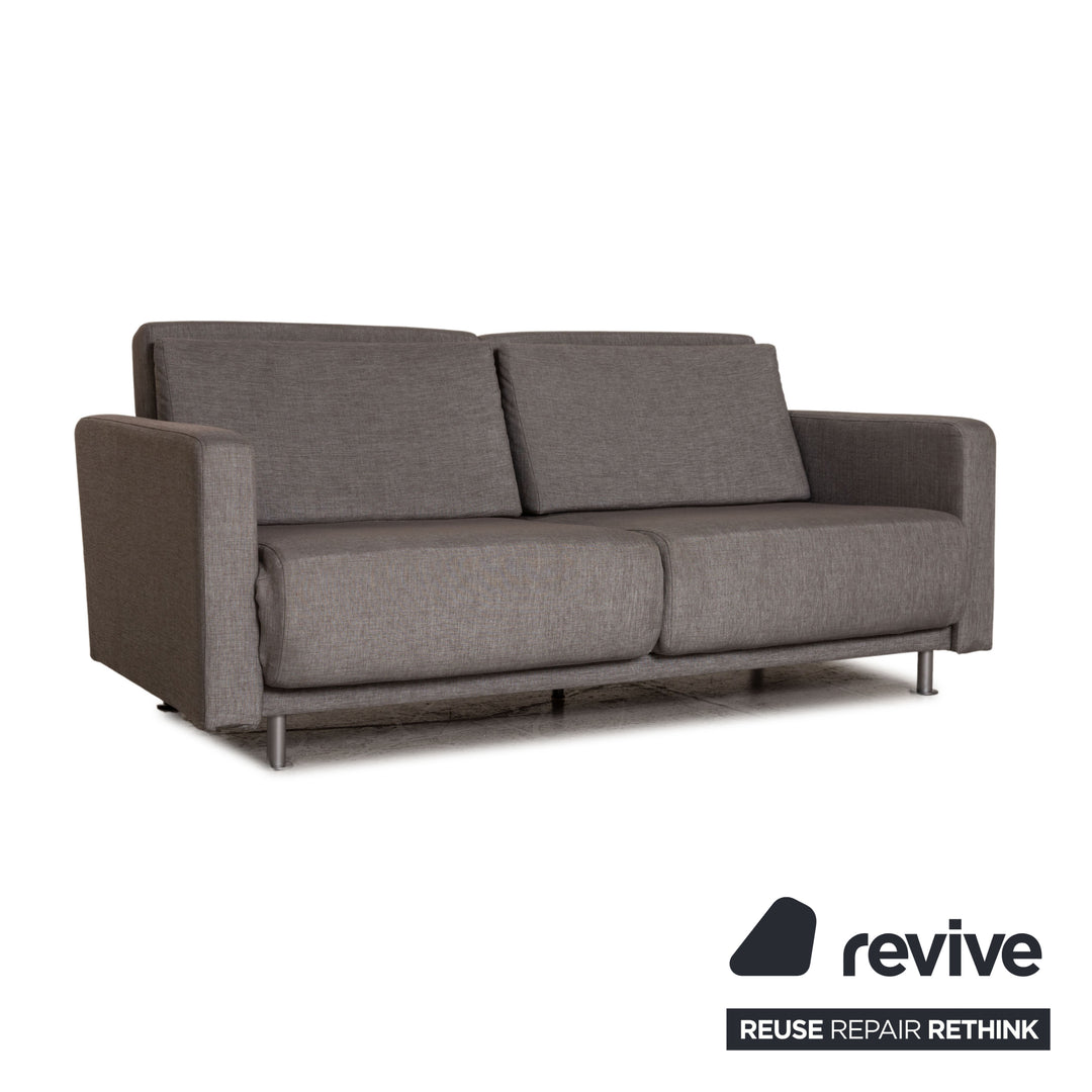 BoConcept Melo Sofa Stoff Grau Zweisitzer Couch Funktion Schlaffunktion