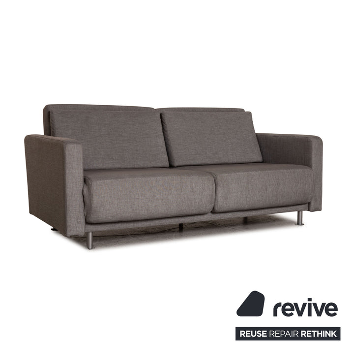 BoConcept Melo Sofa Stoff Grau Zweisitzer Couch Funktion Schlaffunktion