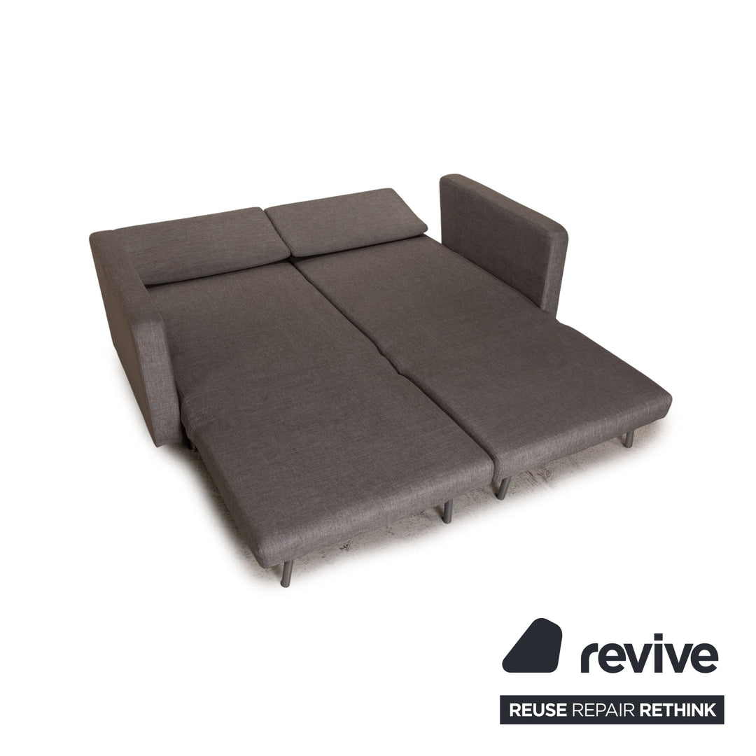BoConcept Melo Sofa Stoff Grau Zweisitzer Couch Funktion Schlaffunktion