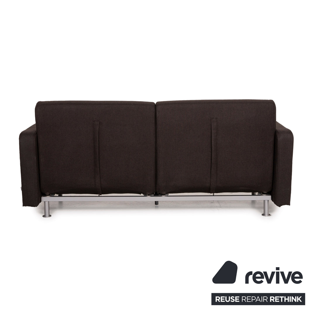 BoConcept Melo Stoff Sofa Braun Zweisitzer Relaxfunktion Schlafsofa Dunkelbraun
