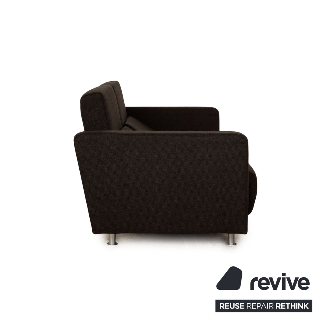 BoConcept Melo Stoff Zweisitzer Dunkelgrau Schlafsofa