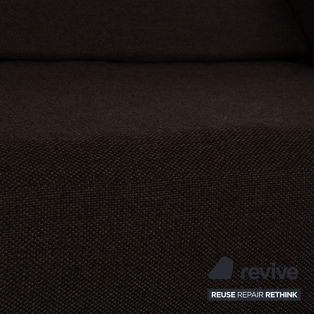 BoConcept Melo Stoff Zweisitzer Dunkelgrau Schlafsofa