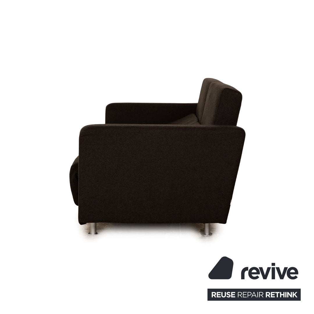 BoConcept Melo Stoff Zweisitzer Dunkelgrau Schlafsofa