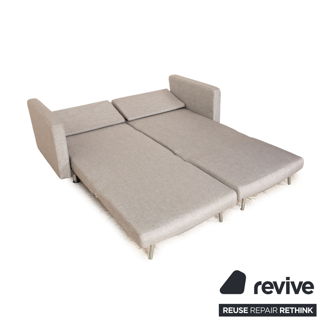 BoConcept Melo Stoff Zweisitzer Grau manuelle Funktion Schlafsofa Couch