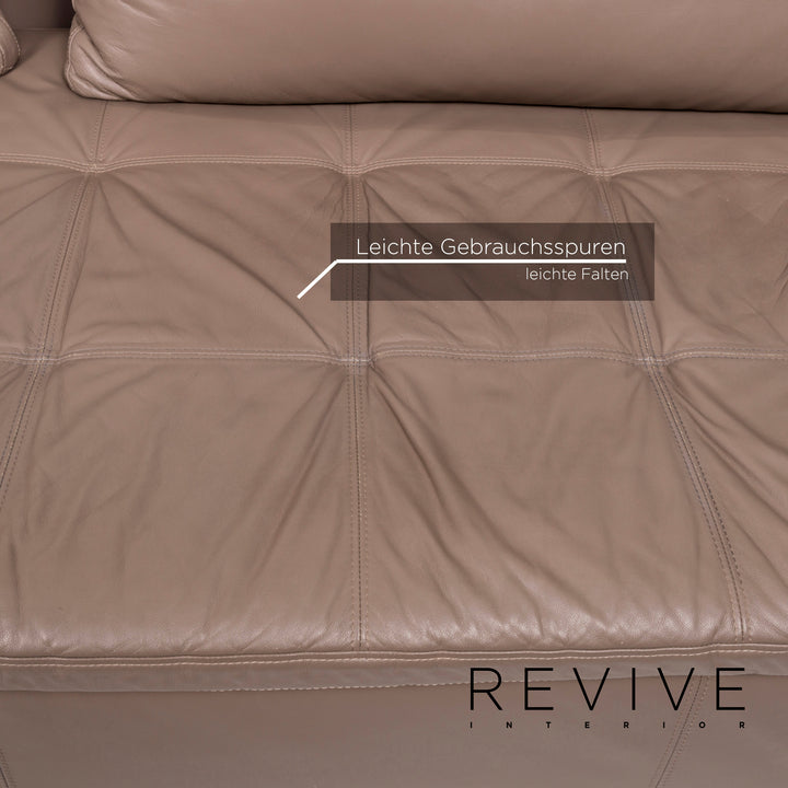 BoConcept Mezzo Leder Ecksofa Braun Graubraun Sofa Couch #13063