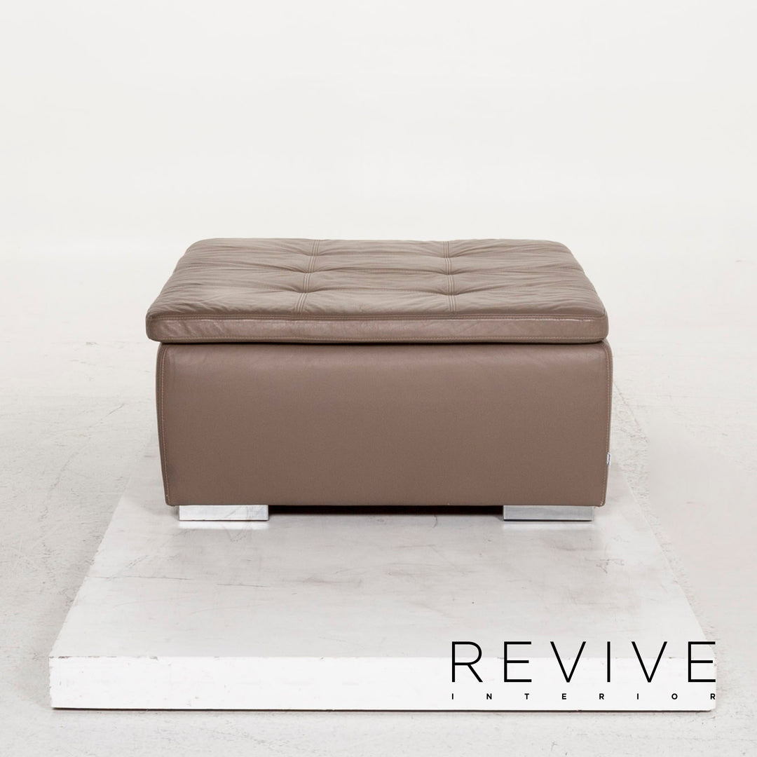 BoConcept Mezzo Leder Hocker Braun Graubraun Ottoman #13064