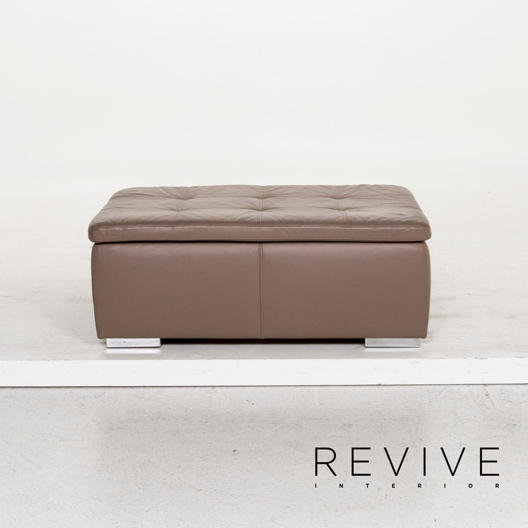 BoConcept Mezzo Leder Hocker Braun Graubraun Ottoman #13064