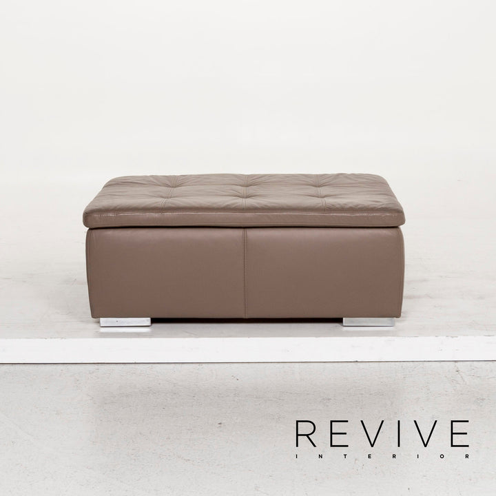 BoConcept Mezzo Leder Hocker Braun Graubraun Ottoman #13064