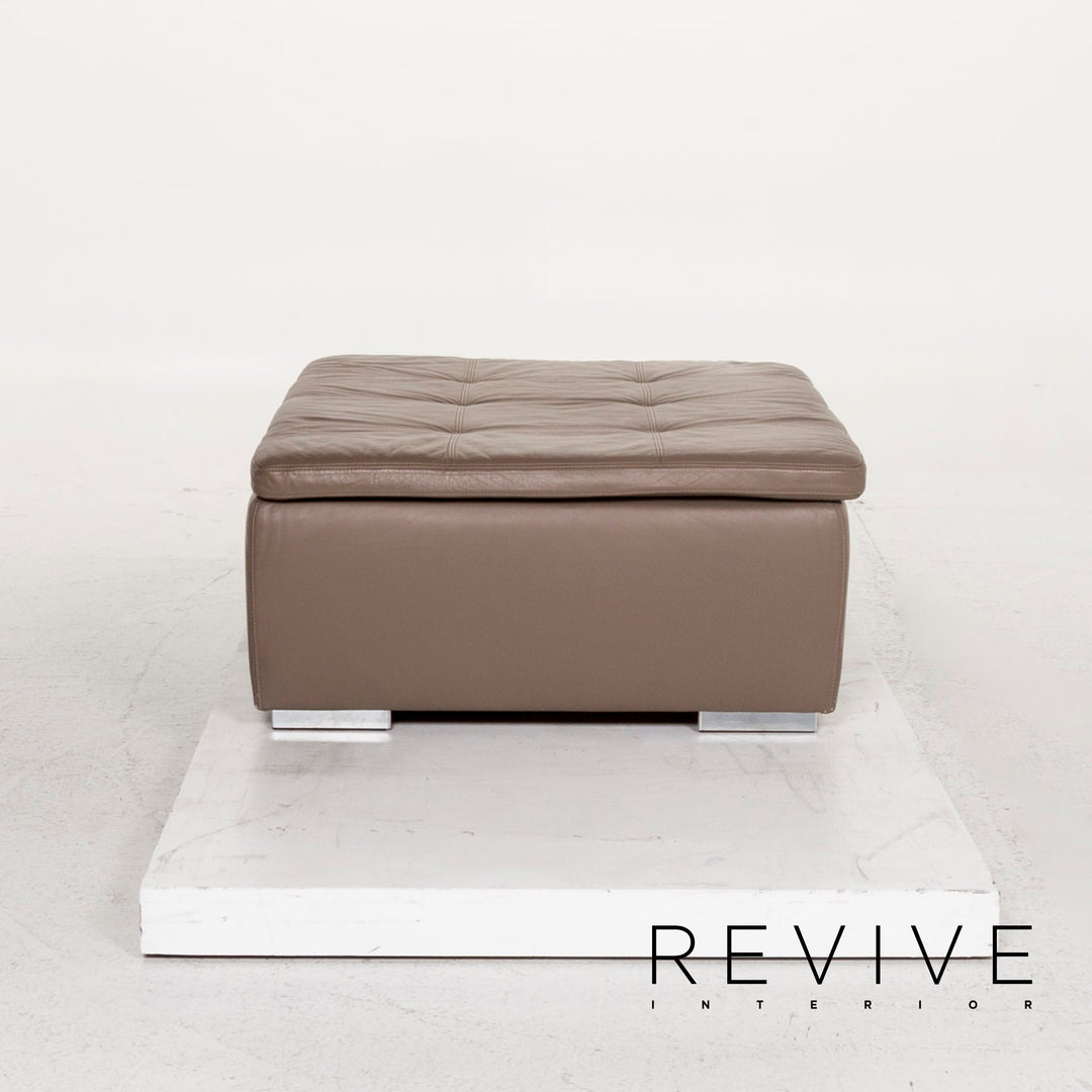 BoConcept Mezzo Leder Hocker Braun Graubraun Ottoman #13064