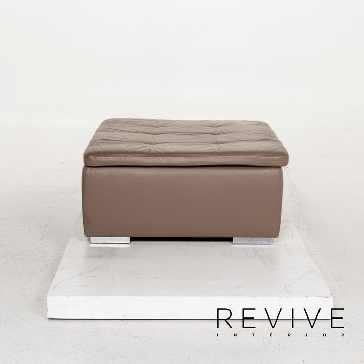 BoConcept Mezzo Leder Hocker Braun Graubraun Ottoman #13064