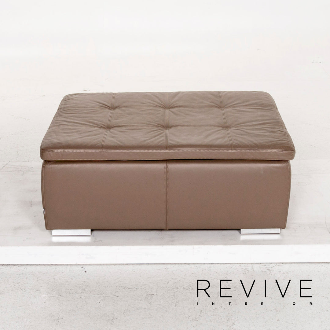 BoConcept Mezzo Leder Hocker Braun Graubraun Ottoman #13064