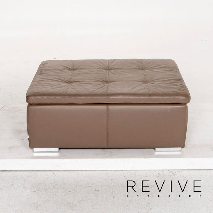 BoConcept Mezzo Leder Hocker Braun Graubraun Ottoman #13064