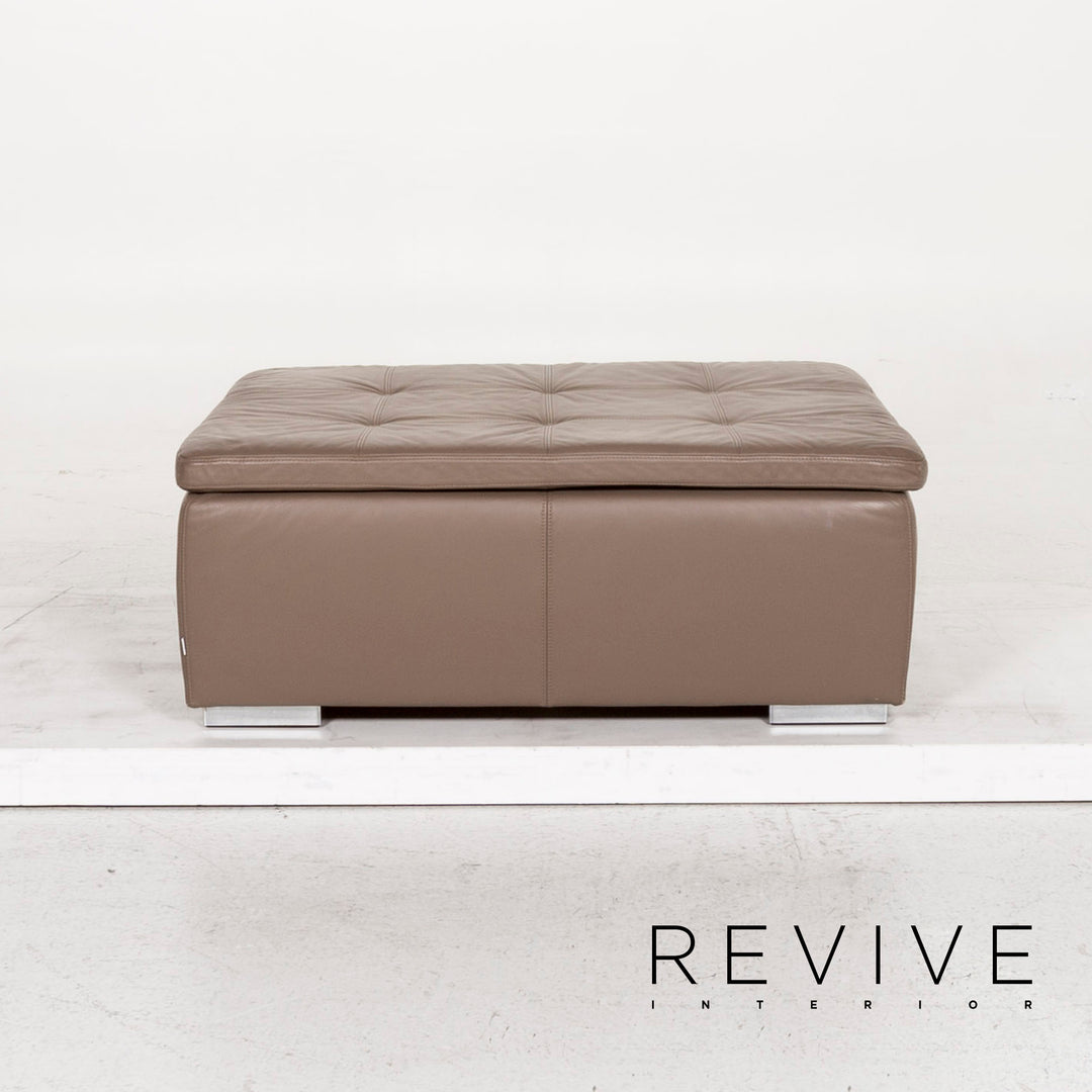 BoConcept Mezzo Leder Hocker Braun Graubraun Ottoman #13064