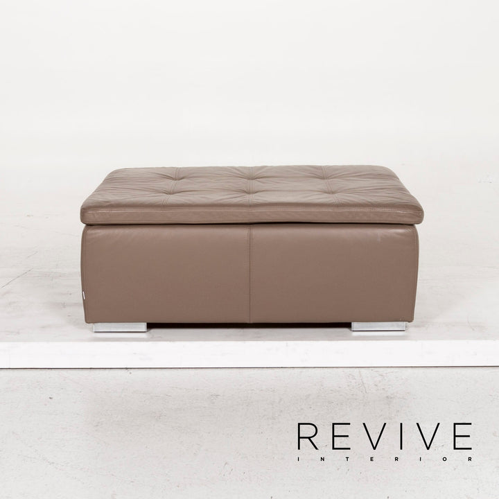 BoConcept Mezzo Leder Hocker Braun Graubraun Ottoman #13064