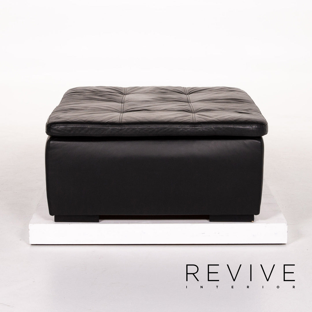BoConcept Mezzo Leder Hocker Schwarz Ottoman #13146