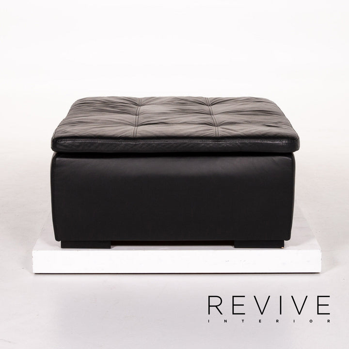 BoConcept Mezzo Leder Hocker Schwarz Ottoman #13146