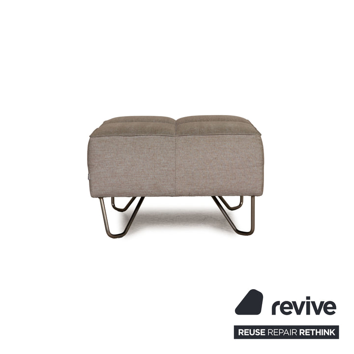 BoConcept Milos Stoff Sofa Grau Ecksofa Couch inkl. Hocker
